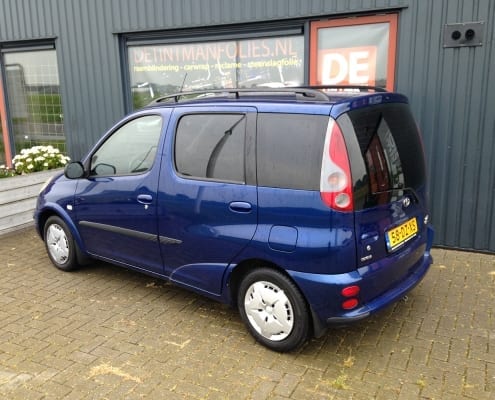 Toyota verso blauw blindering ramen