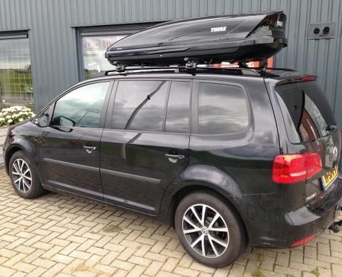 Volkswagen Touran zwart blindering ramen