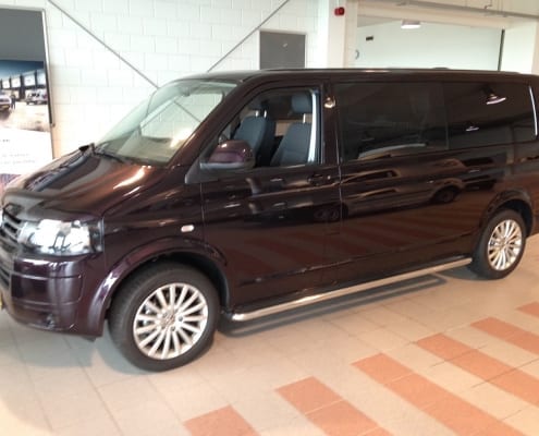 Volkswagen Transporter zwart blindering ramen 02