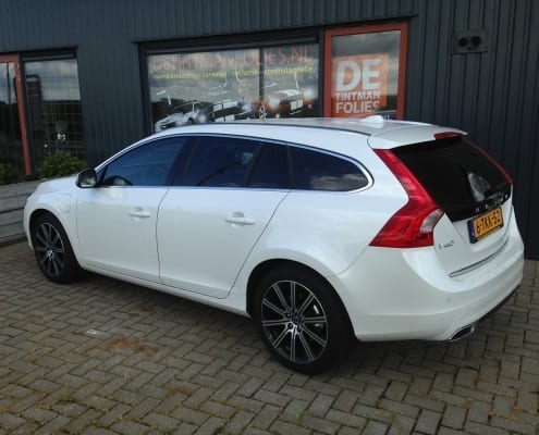 Volvo V60 wit blindering ramen