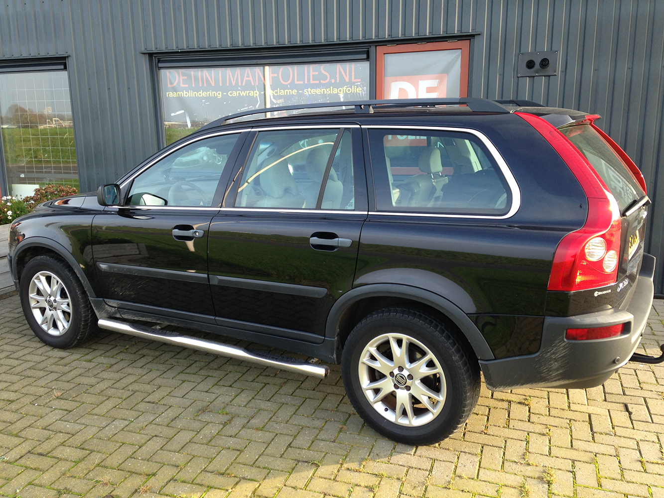Volvo XC90 zwart blindering ramen voor 01