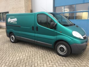 Opel Vivaro wrap autoreclame mat Groen-8